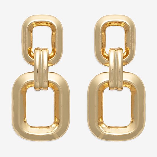 Bold Elements Gold Tone Womens Drop Earrings