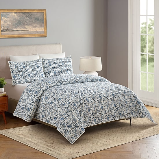 Modern Heirloom Eden Gauze 3-pc. Paisley Quilt Set