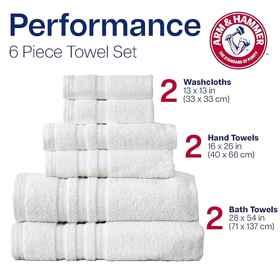 ARM & HAMMER™ Performance Bath Towel Set
