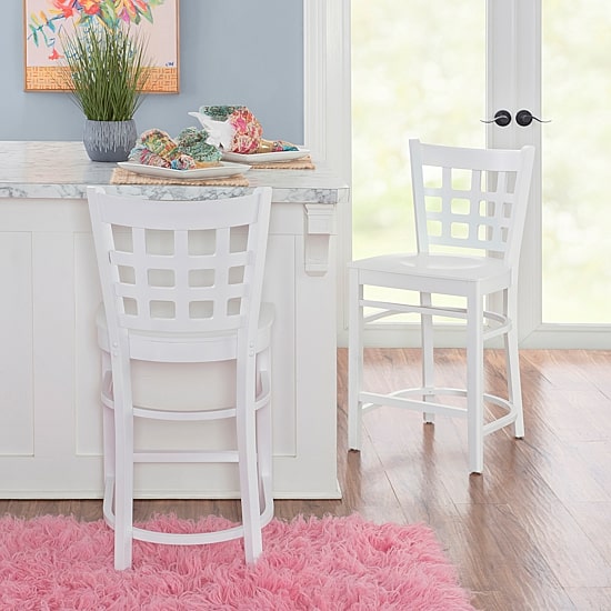 Linon Lashley Kitchen And Dinning Room Collection Counter Height Bar Stool
