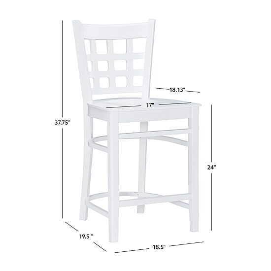 Linon Lashley Kitchen And Dinning Room Collection Counter Height Bar Stool