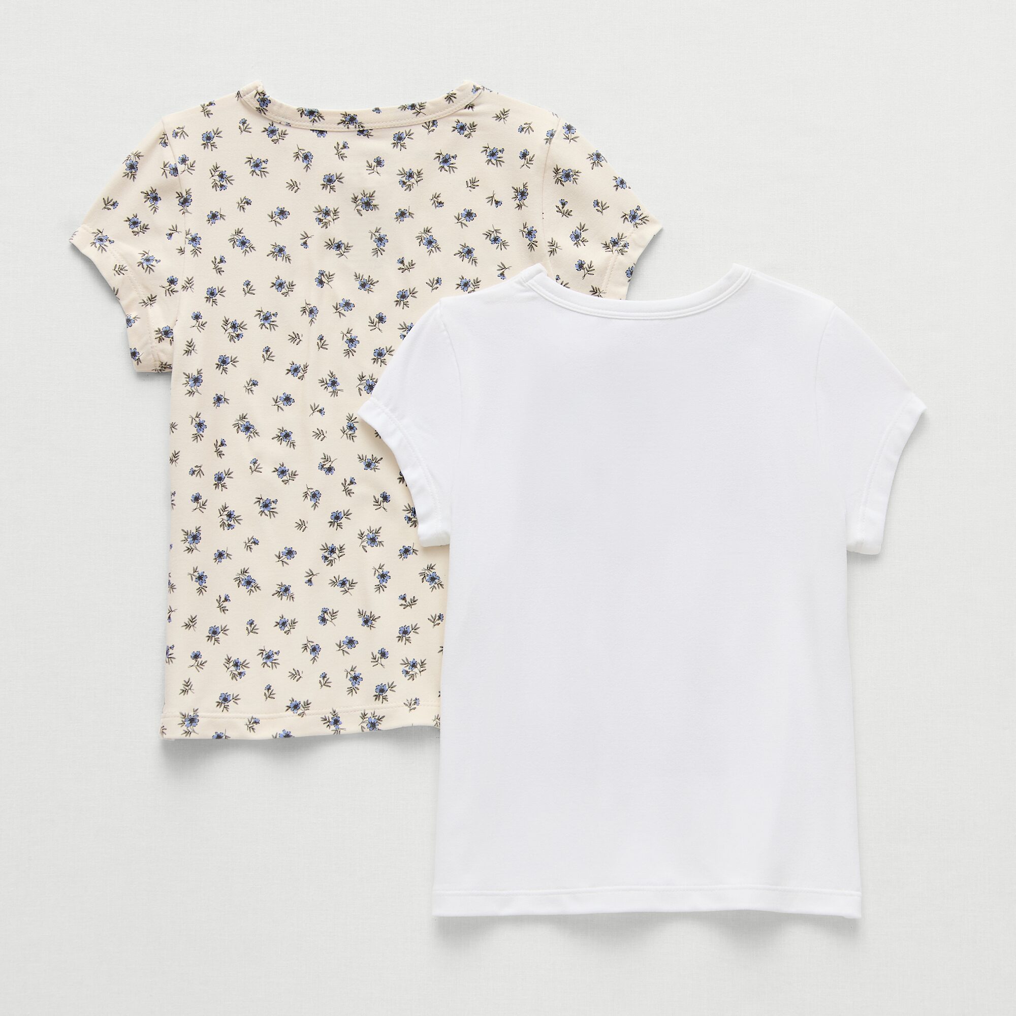 Grayson Little Toddler Girls Crew Neck Short Sleeve Relaxed Fit 2 Pack Graphic T-Shirt