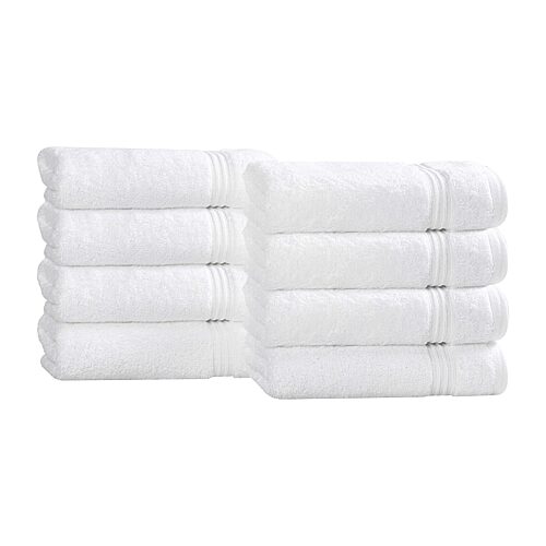 SUPERIOR Heritage Collection | Luxury Egyptian Cotton 6-pc. Solid Hand Towel, One Size, White