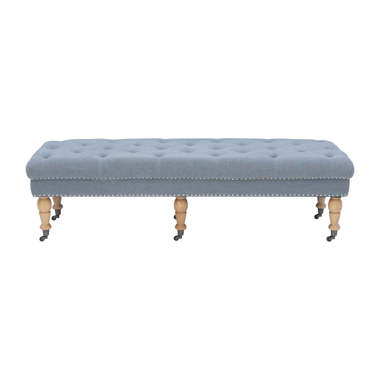 Tufted & Nailhead Accent Bench