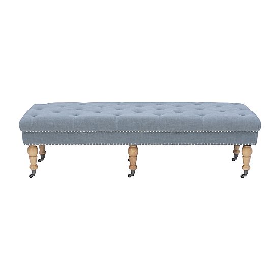 Tufted & Nailhead Accent Bench