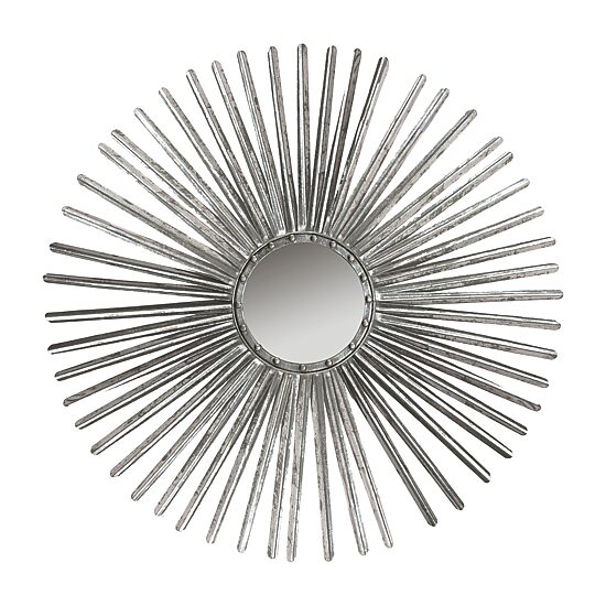 Safavieh Shanira Silver Wall Mount Sunburst Wall Mirror