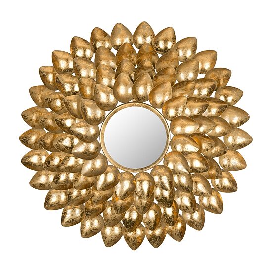 Safavieh Woodland Gold Wall Mount Sunburst Wall Mirror