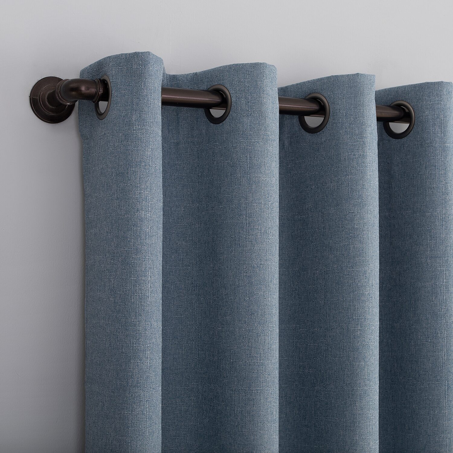 Sun Zero Channing Grommet Top Energy Saving 100% Blackout Single Curtain Panel