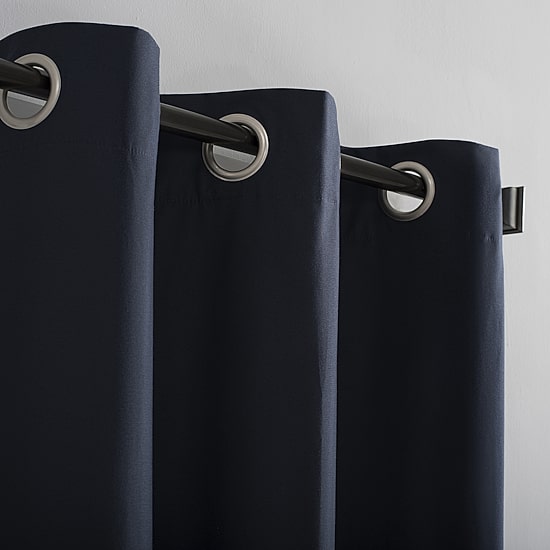 Sun Zero Cyrus Grommet Top Energy Saving 100% Blackout Single Curtain Panel