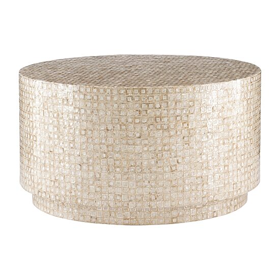Porada Modern Gold and Ivory Coffee Table