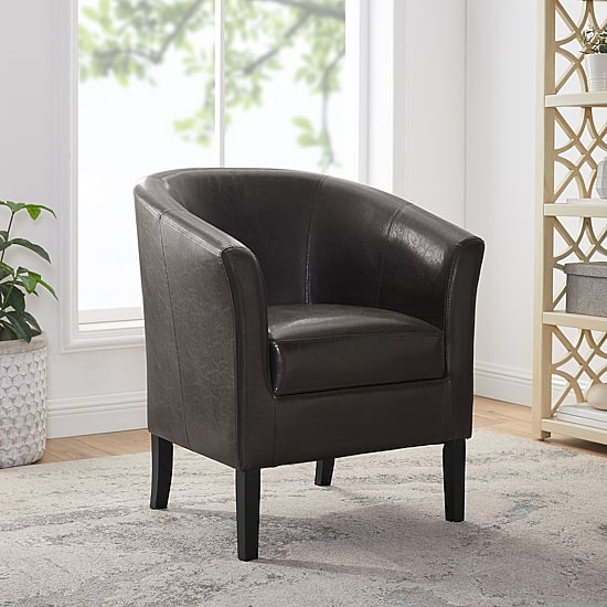 Linon Simon Living Room Collection Club Chair