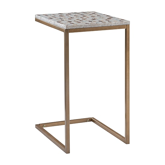 Linon Popson Living Room Collection Storage C Table