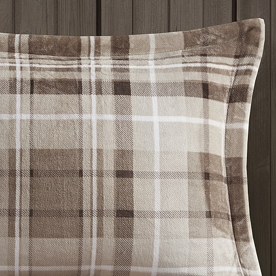 Woolrich Alton Plush to Sherpa Down Alternative Comforter Set with Throw Pillow
