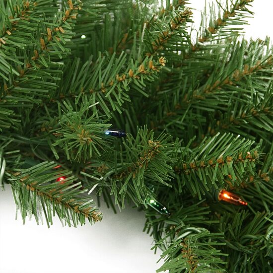 Northlight Northern Pine Artificial 24-Inch Multi Color Lights Pre-Lit Wreath