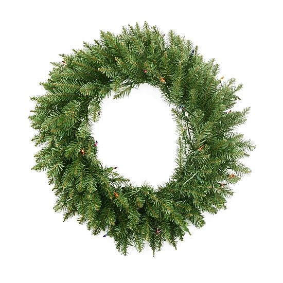 Northlight Northern Pine Artificial 24-Inch Multi Color Lights Pre-Lit Wreath