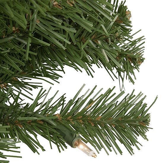 Northlight Dorchester Pine Artificial  24-Inch Clear Lights Pre-Lit Wreath