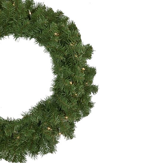 Northlight Dorchester Pine Artificial  24-Inch Clear Lights Pre-Lit Wreath