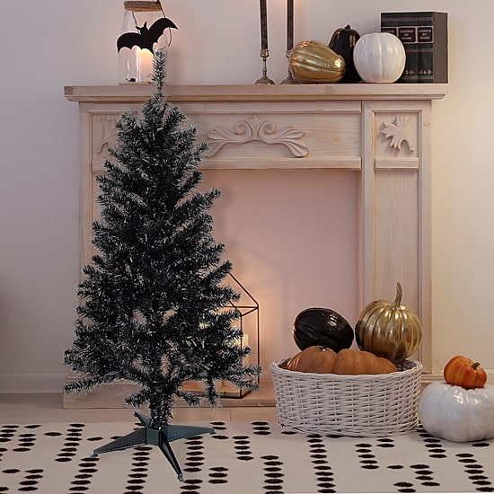 Northlight Holographic Brown Slim Artificial Tinsel Unlit 4 Foot Christmas Tree