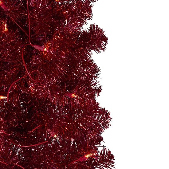 Northlight Pencil Red Artificial Clear Lights 6 Foot Pre-Lit Christmas Tree
