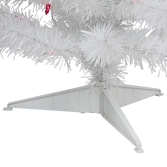 Northlight Slim White Artificial Pink Lights 3 Foot Pre-Lit Pine Christmas Tree