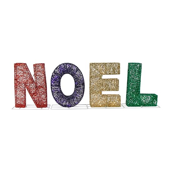 Northlight 46" Multi-Color Led 'Noel' Outdoor Christmas Yard Art