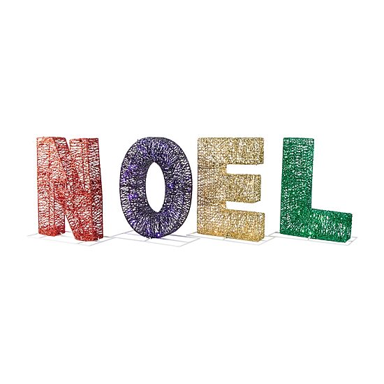 Northlight 46" Multi-Color Led 'Noel' Outdoor Christmas Yard Art