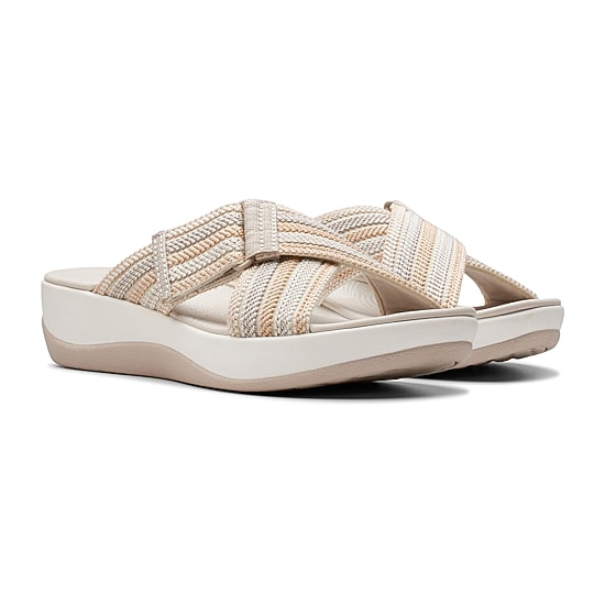Clarks Cloudsteppers Womens Arla Wave Slide Sandals