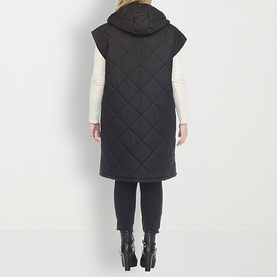 White Mark Womens Lightweight Plus Puffer Vest