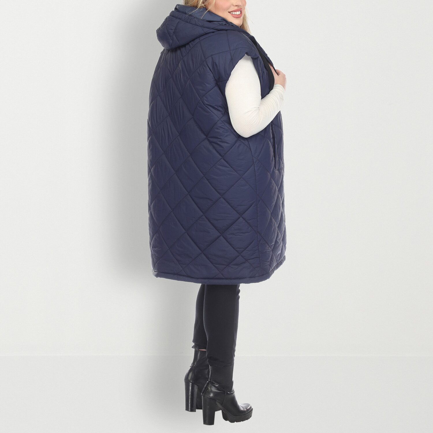 White Mark Womens Lightweight Plus Puffer Vest