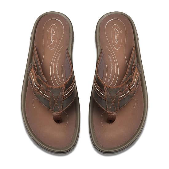 Clarks Mens Wesley Sun Flip-Flops