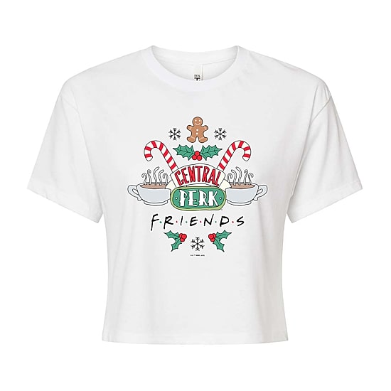Womens Crew Neck Short Sleeve Regular Fit Friends Graphic T-Shirt