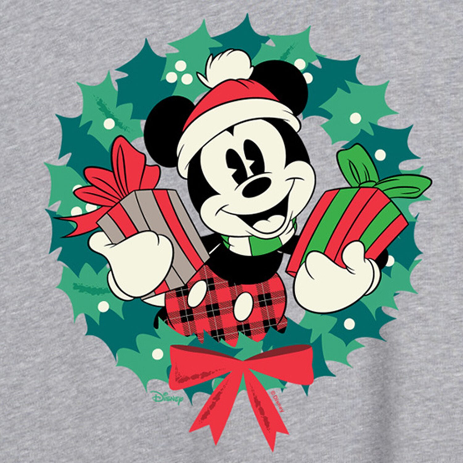 Womens Crew Neck Short Sleeve Regular Fit Mickey Mouse Graphic T-Shirt
