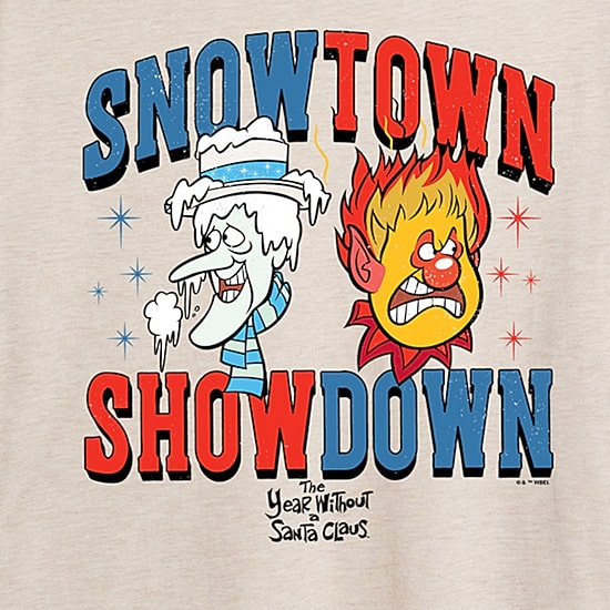 Snowtown Showdown Tee Womens Crew Neck Short Sleeve Regular Fit Graphic T-Shirt