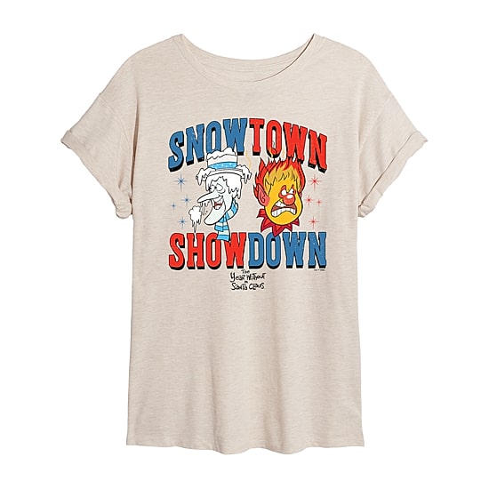 Snowtown Showdown Tee Womens Crew Neck Short Sleeve Regular Fit Graphic T-Shirt