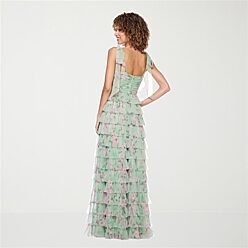 copper formal dress Amoris T605 Long Slit Glitter Prom Formal Dresses Addition Elle Dress Fringe Midi Green Size:SIZE US 3-4
