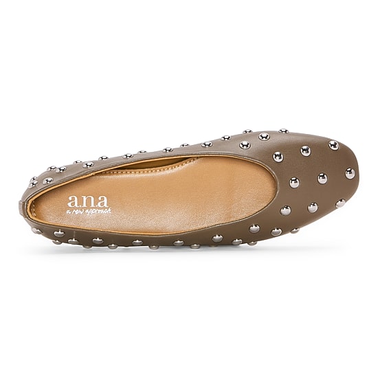 A.N.A Rasa Womens Round Closed Toe Ballet Flats