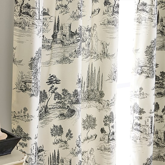 Martha Stewart Village Back Tab Blackout Set of 2 Curtain Panel