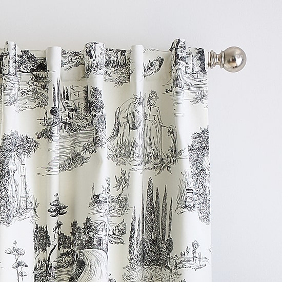 Martha Stewart Village Back Tab Blackout Set of 2 Curtain Panel