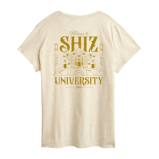 Shiz University Womens Crew Neck Short Sleeve Regular Fit Wicked Graphic T-Shirt