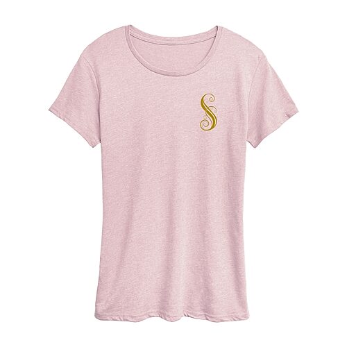 Air Waves Shiz University Womens Crew Neck Short Sleeve Regular Fit Wicked Graphic T-shirt In Pink