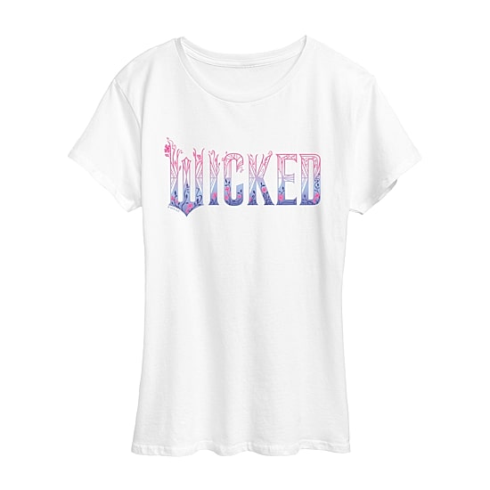 Wicked Logo Womens Crew Neck Short Sleeve Regular Fit Wicked Graphic T-Shirt