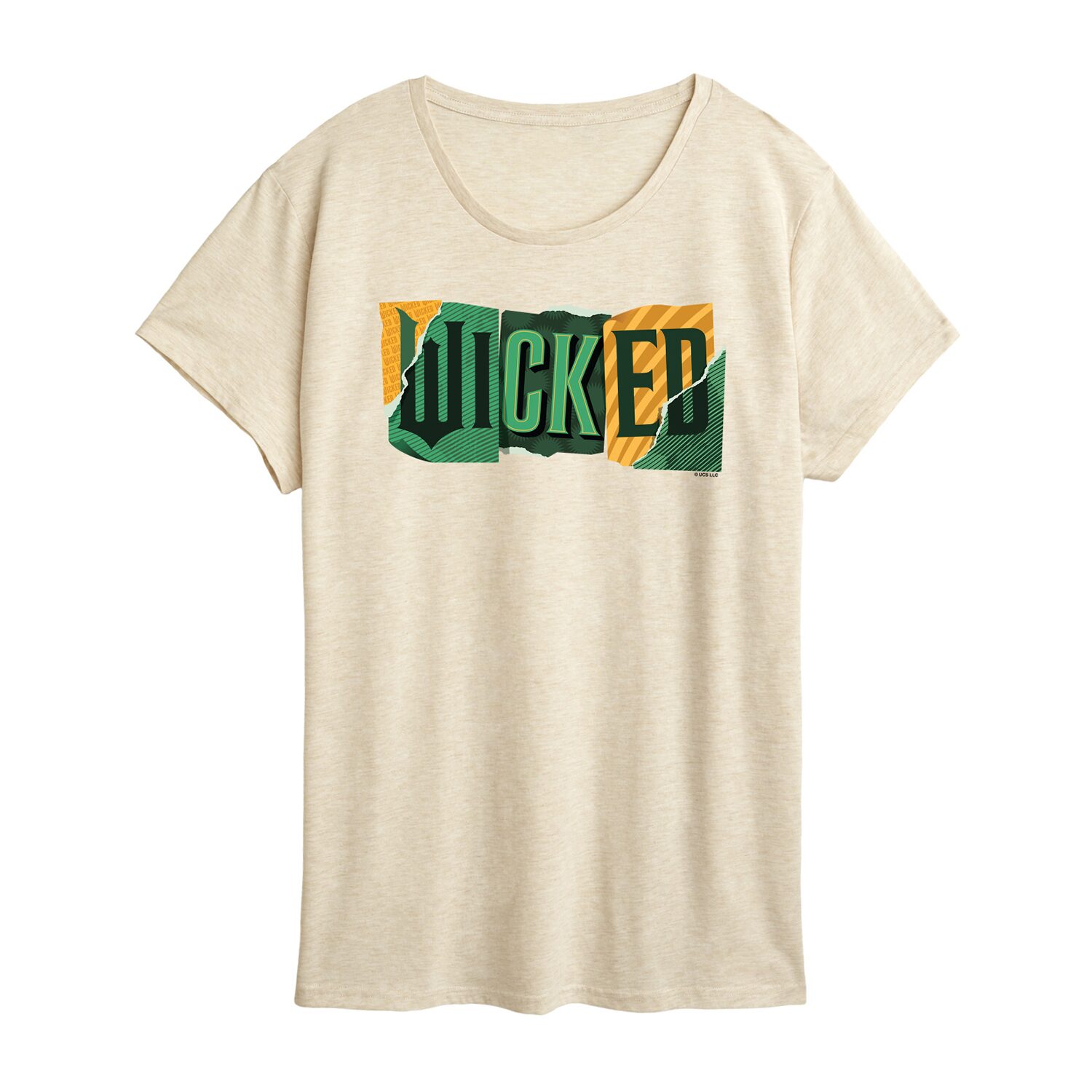Wicked Logo Womens Crew Neck Short Sleeve Regular Fit Graphic T-Shirt