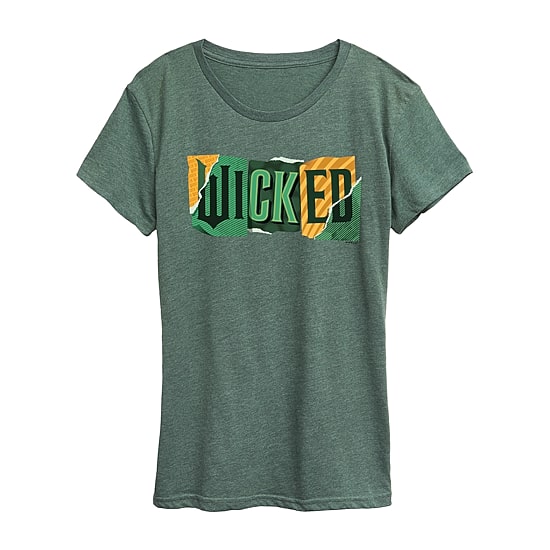 Wicked Logo Womens Crew Neck Short Sleeve Regular Fit Wicked Graphic T-Shirt
