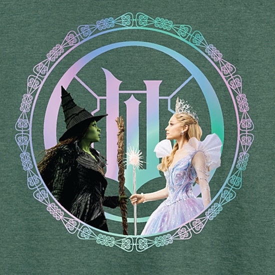 Wicked For Good Womens Boat Neck Long Sleeve Wicked Graphic T-Shirt