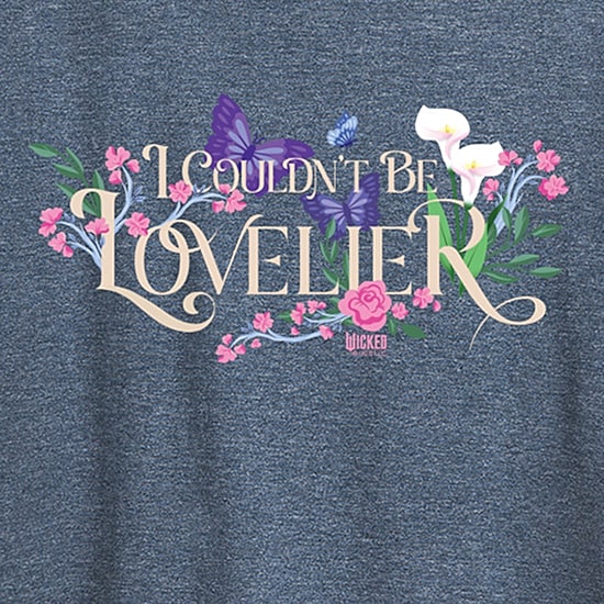 Couldnt Be Lovelier Womens Crew Neck Short Sleeve Regular Fit Wicked Graphic T-Shirt