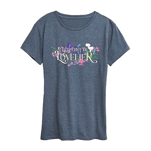 Couldnt Be Lovelier Womens Crew Neck Short Sleeve Regular Fit Wicked Graphic T-Shirt, Xx-large, Blue