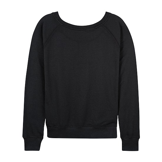 Wicked Icon Logo Womens Boat Neck Long Sleeve Wicked Graphic T-Shirt