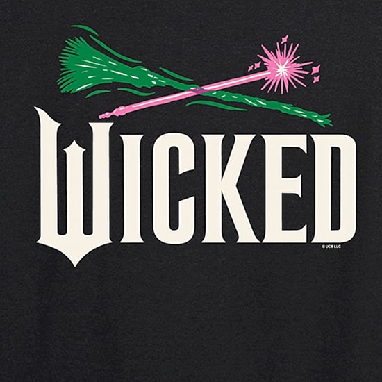 Wicked Icon Logo Womens Boat Neck Long Sleeve Wicked Graphic T-Shirt