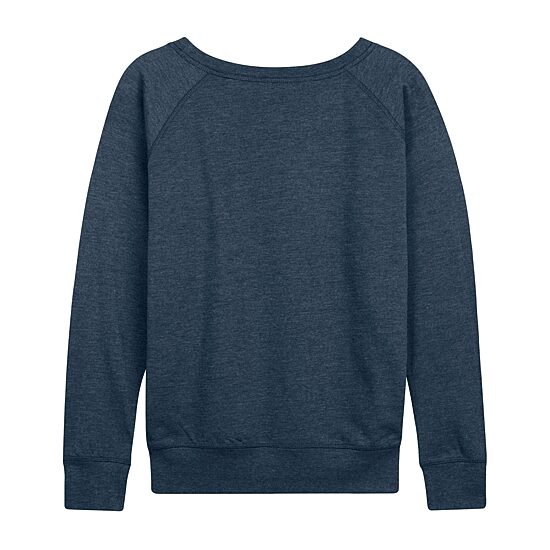 Emerald City Womens Boat Neck Long Sleeve Wicked Graphic T-Shirt