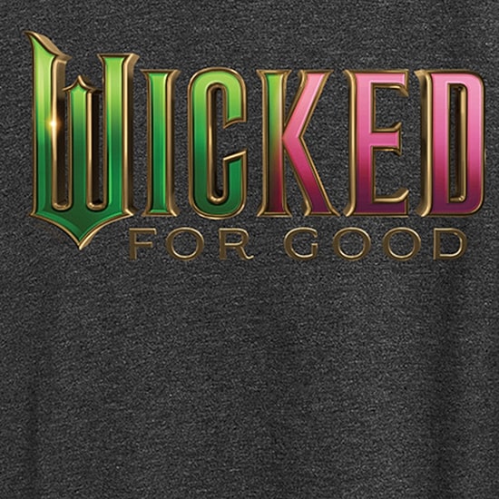 Wicked For Good Womens Crew Neck Short Sleeve Regular Fit Wicked Graphic T-Shirt